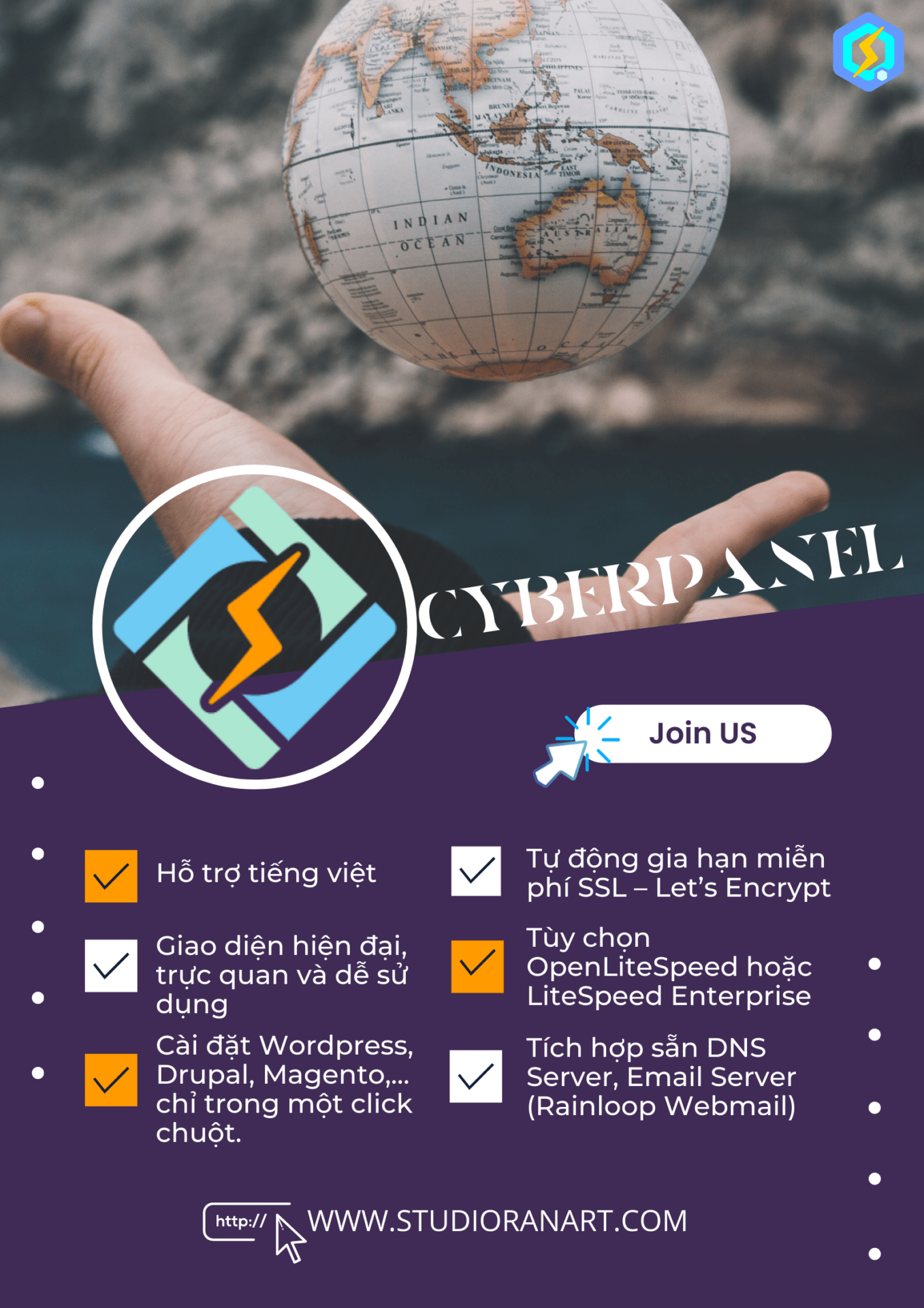 avatar cyberpanel on ubutnu