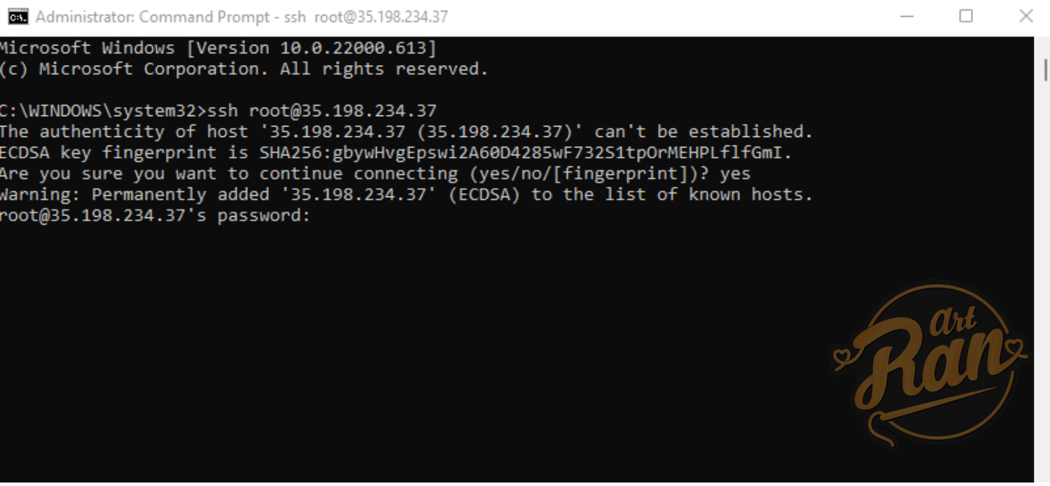 connect ssh cmd