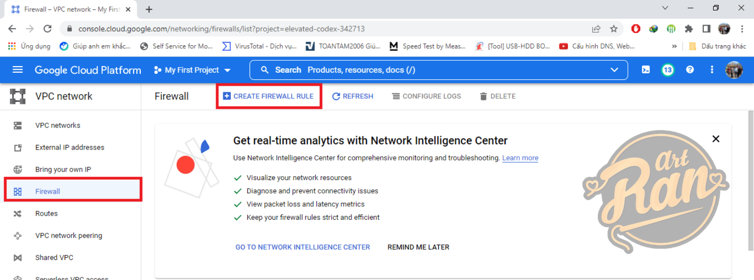 setup firewall