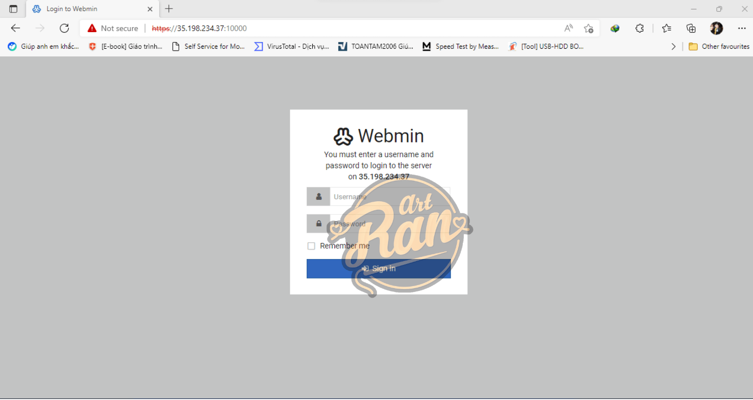 login virtualmin