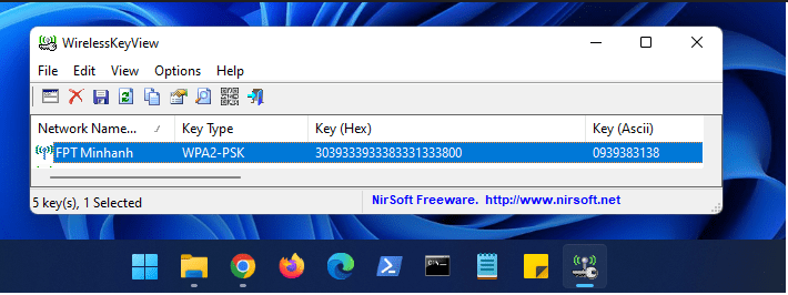xem mat khau wi-fi