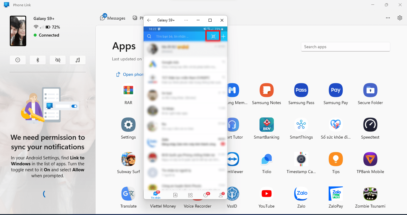 zalo web s9