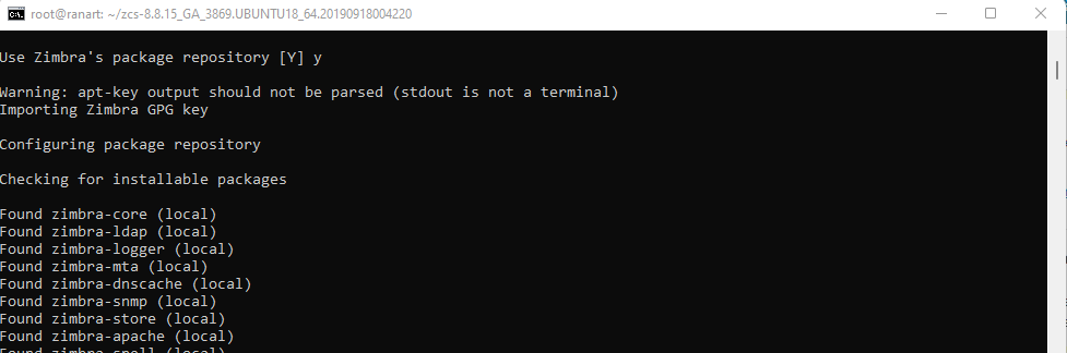 packet Zimbra