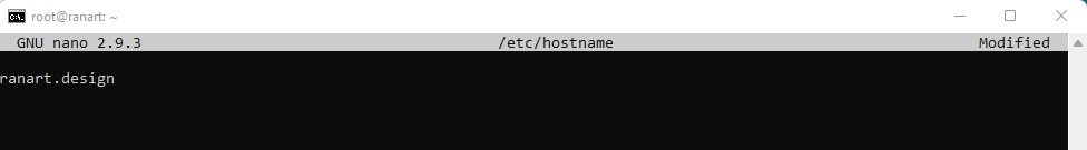 hostname