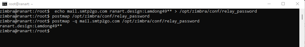 set usernamepass