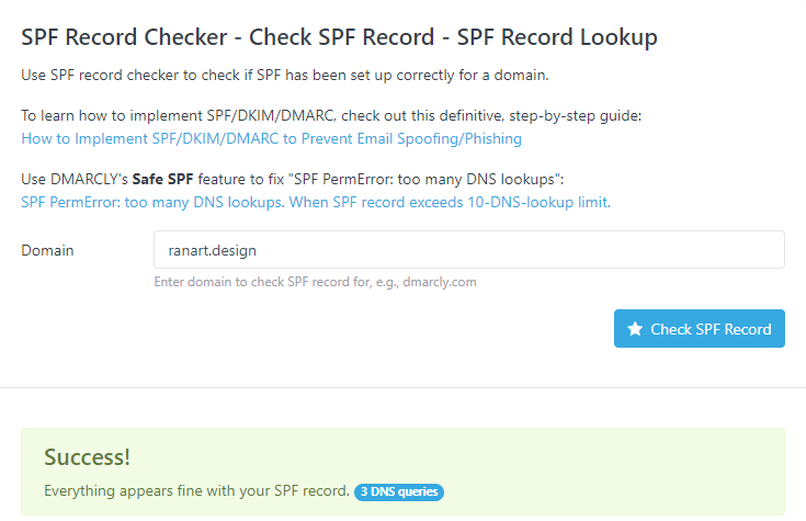 check spf