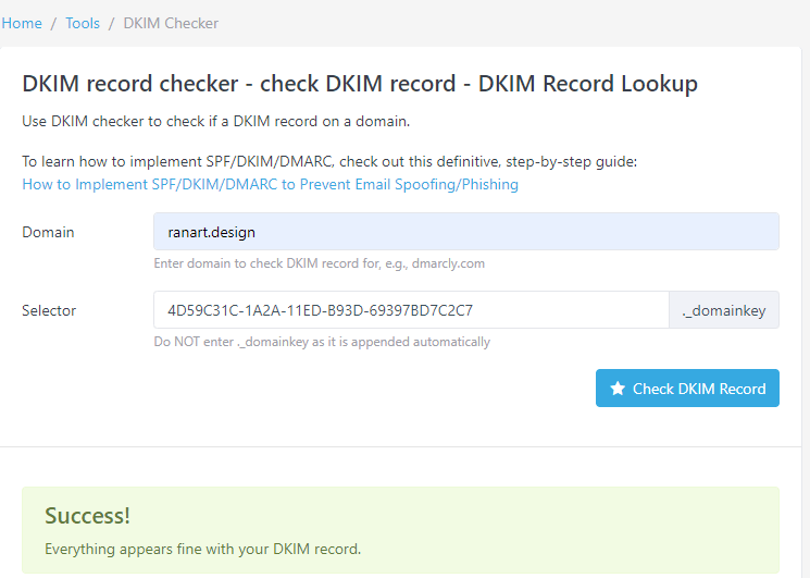 check spf dmarc